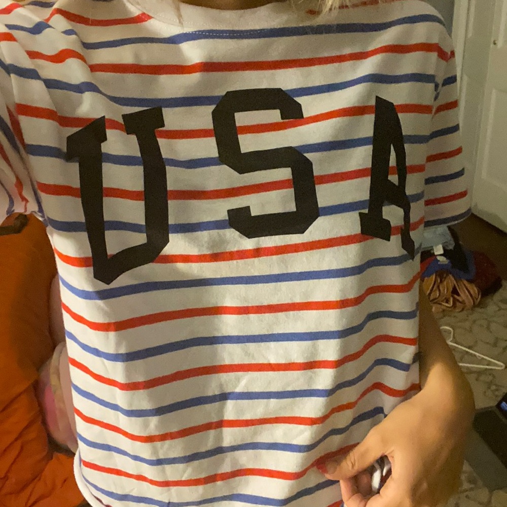Usa striped tee (NWT)
